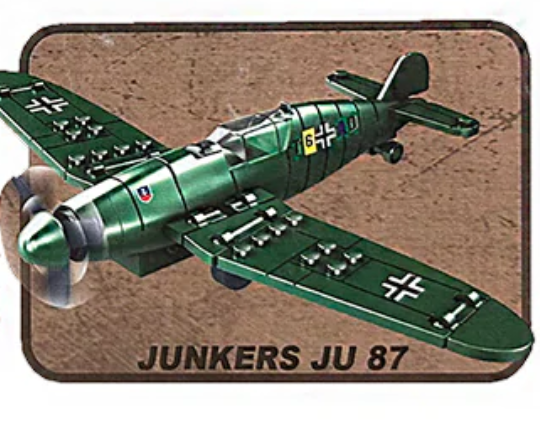 WWII Building Brick Pull Back Fighter Planes