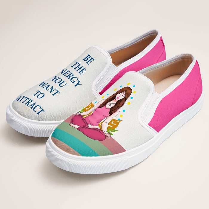 Yoga Girl Slipons - The Quirky Naari