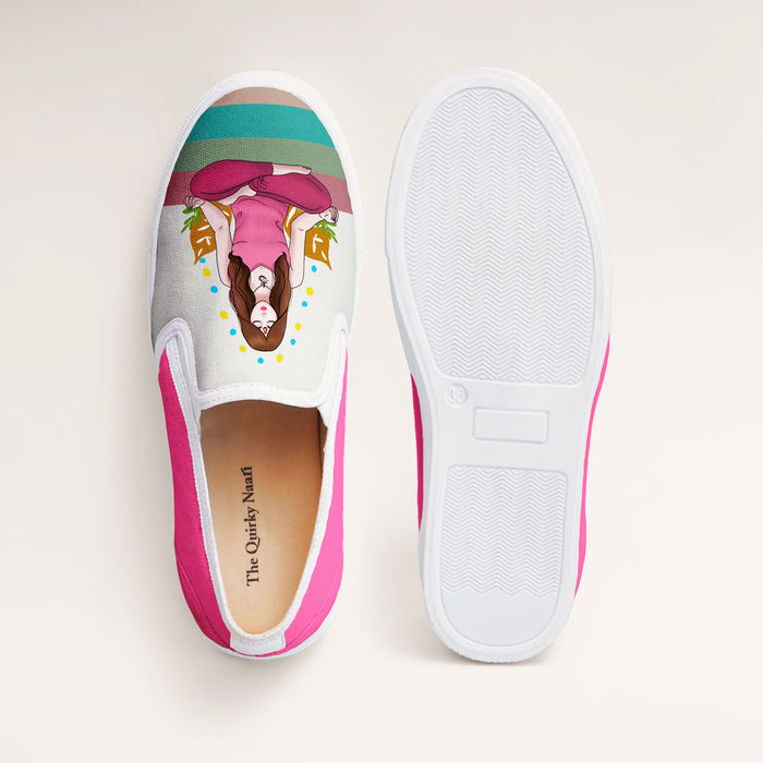 Yoga Girl Slipons - The Quirky Naari
