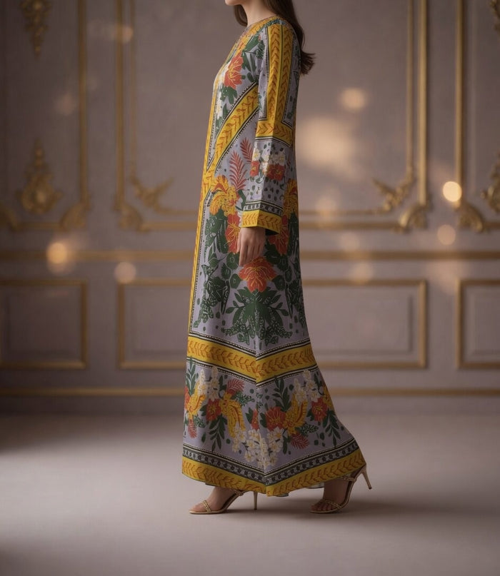 Zar-e-Sunflower Garden Kaftan