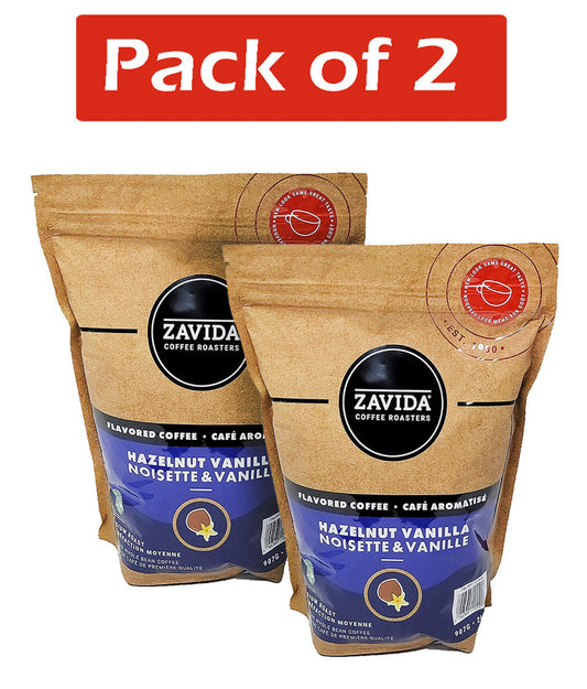 Zavida - Hazelnut Vanilla Whole Bean Coffee 2 x 907 g Bags - Shoppers-kart.com