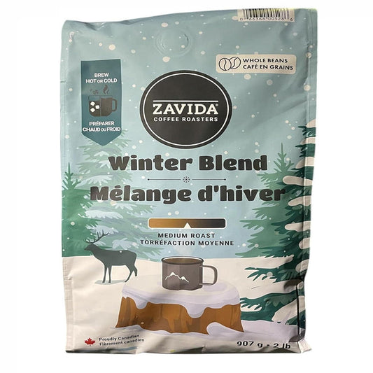 Zavida Winter Blend Whole Bean Coffee – 907g